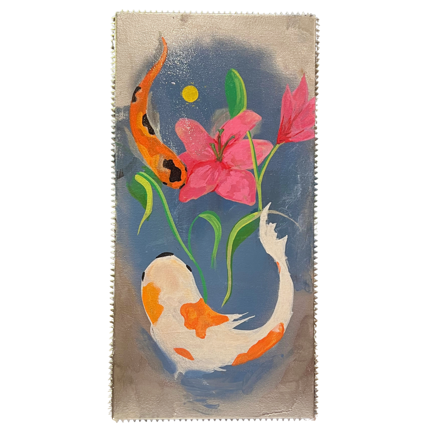 "KOI x LILY" ACRYLIC GRADIENT PAINTING
