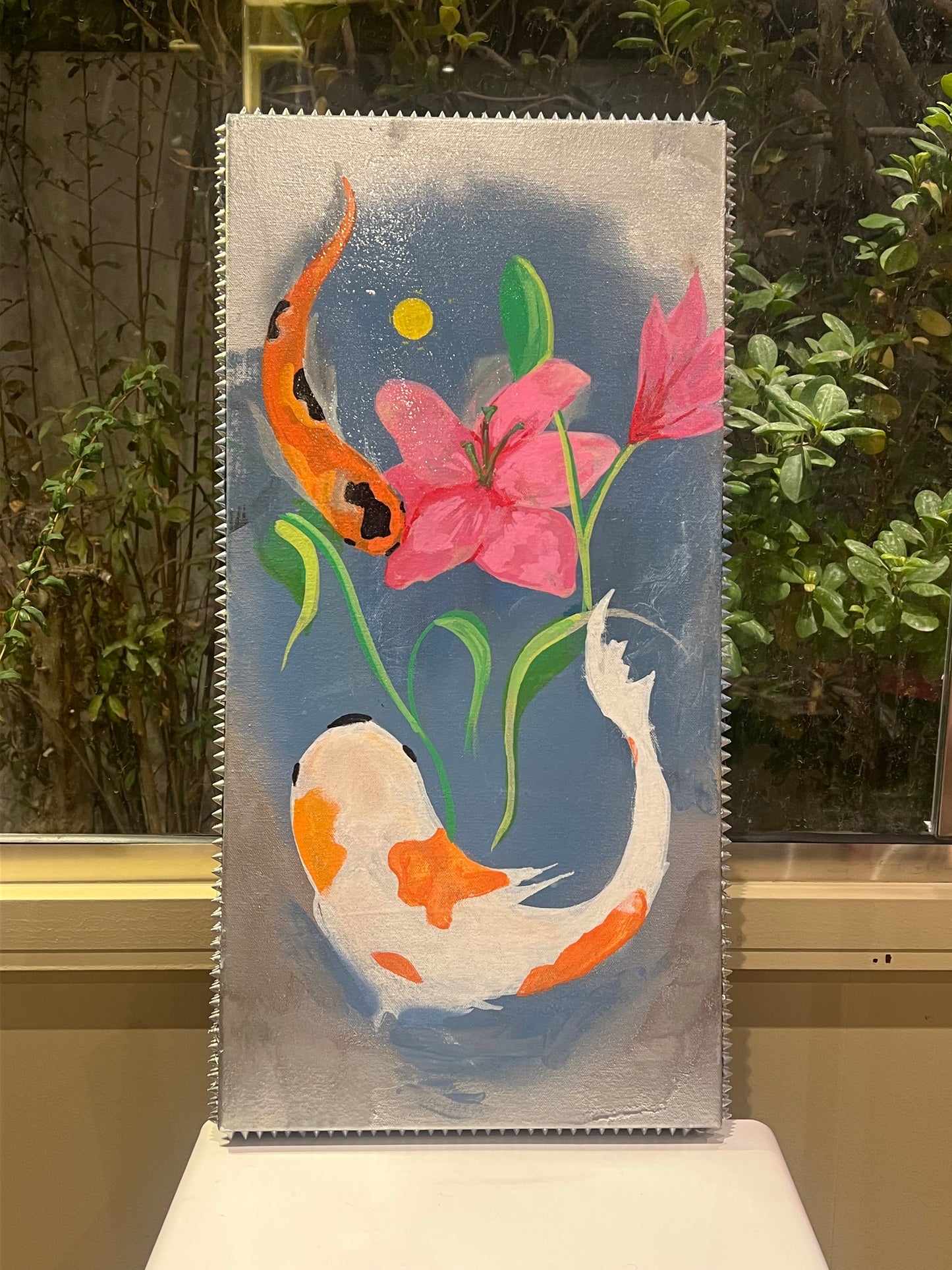 "KOI x LILY" ACRYLIC GRADIENT PAINTING