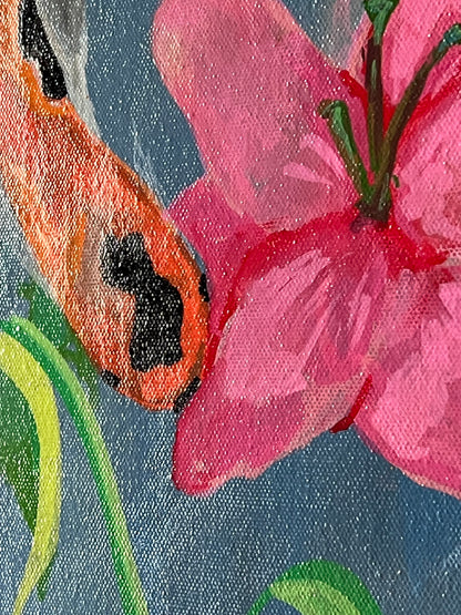 "KOI x LILY" ACRYLIC GRADIENT PAINTING
